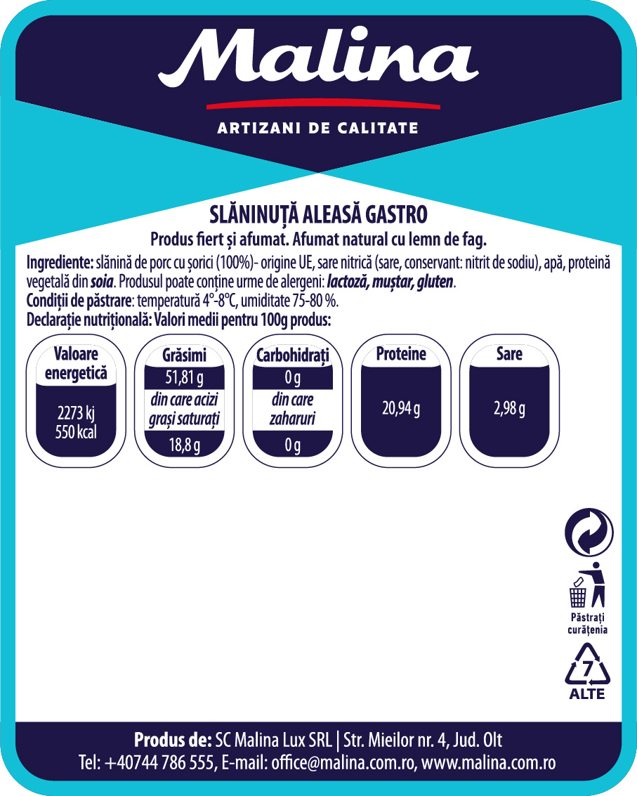 Slăninuța aleasa GASTRO